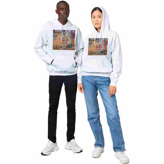 Witte Klassieke Hoodie Zonder Chloor Witte klassieke hoodie enkel wassen zonder chloor