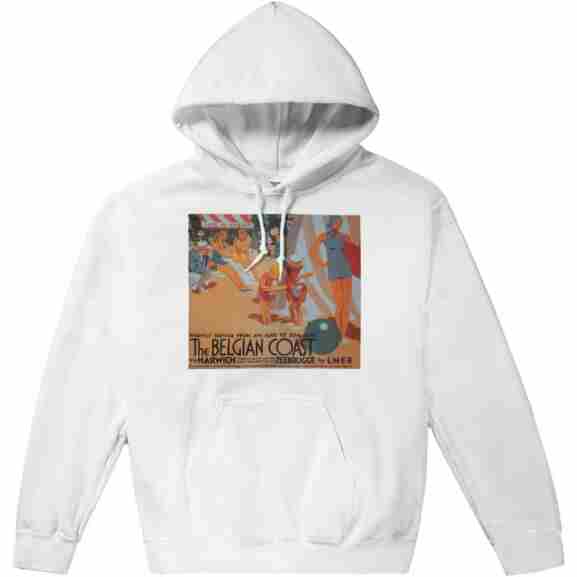 Witte Klassieke Hoodie Op Aanvraag Witte klassieke hoodie speciaal gemaakt op aanvraag
