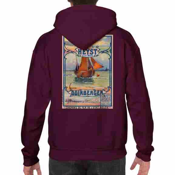 Witte Klassieke Hoodie Kwart Gedraaid Witte klassieke hoodie kwart gedraaid om middenvouw te elimineren
