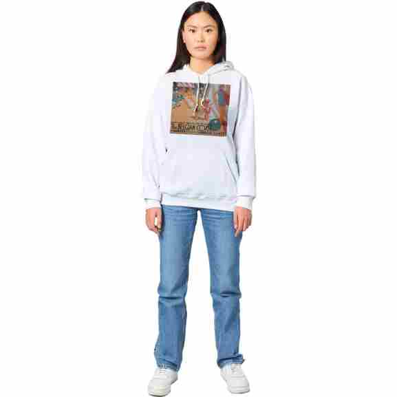 Witte Klassieke Hoodie met Air Jet-garen Witte klassieke hoodie met air jet-garen voor een zachter gevoel
