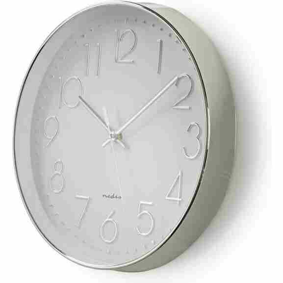 Nedis ronde wandklok met quartz uurwerk