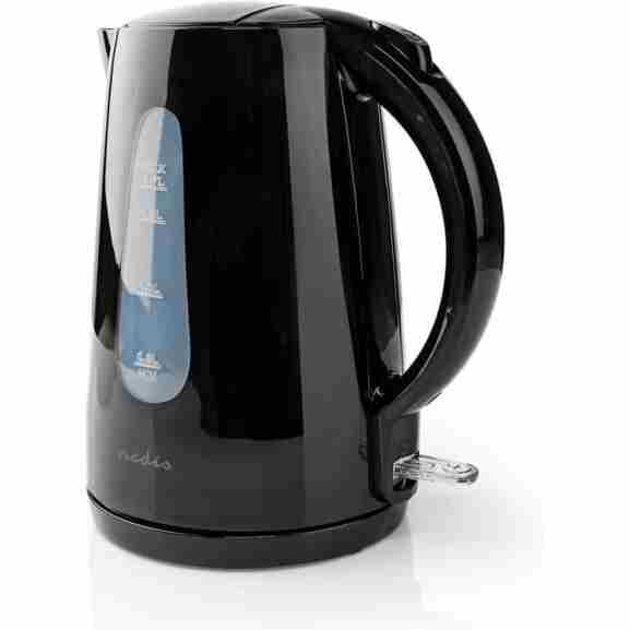 Nedis Kawk130Ebk zwarte waterkoker met 1850-2200W vermogen