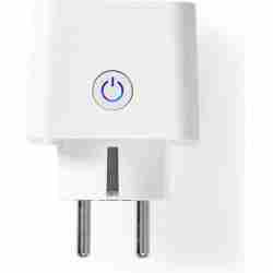Nedis witte slimme stekker met Wi-Fi voor timers en schema's