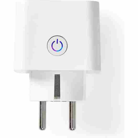 Nedis witte slimme stekker met Wi-Fi voor timers en schema's