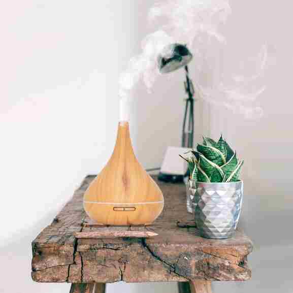 Lotus Pro Light Wood diffuser voor verkoeling en luchtkwaliteit