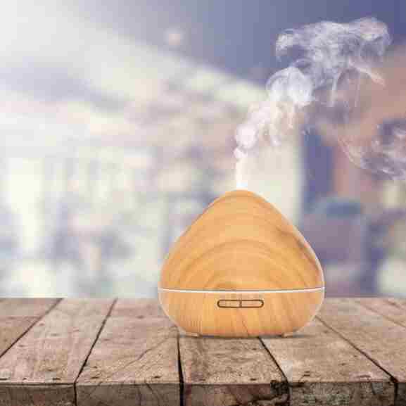 Zen Pro Licht Hout Voorkant Zen Pro aroma diffuser licht hout voorkant