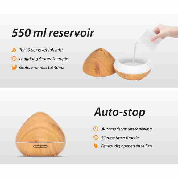 Zen Pro Licht Hout Reservoir Zen Pro aroma diffuser licht hout reservoir