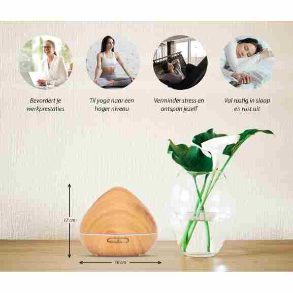 Zen Pro Licht Hout In Gebruik Zen Pro aroma diffuser licht hout in gebruik