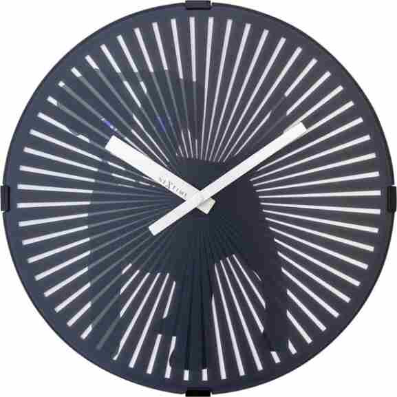 Nextime Dog Motion Wandklok zwart bewegend hondje