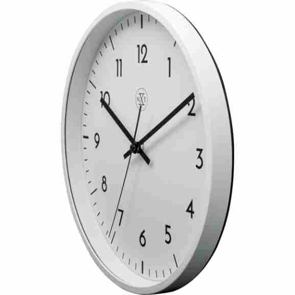 Nextime Nx-7320 witte wandklok met arabische cijfers