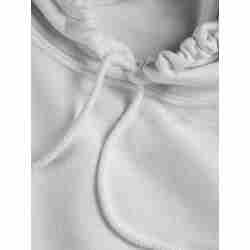 MyPurity witte klassieke hoodie met trekkoorden