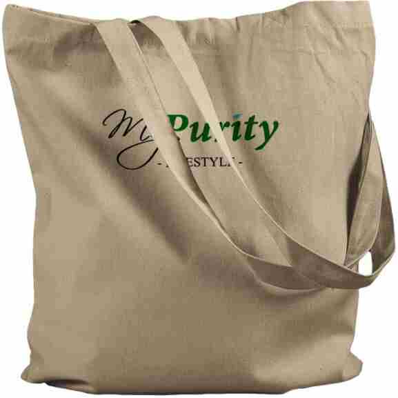 MyPurity Tote Beige 100% Katoen Beige MyPurity tote-bag van 100% katoen