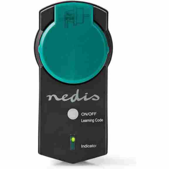 Nedis smart stekker voor buiten, groen/zwart, met mesh-technologie