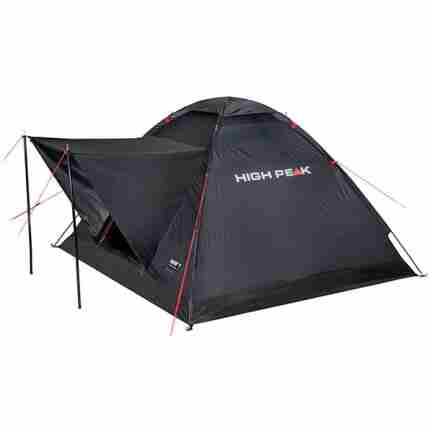 High Peak Koepeltent Beaver 3-Persoons 200x180x120 cm  zwart