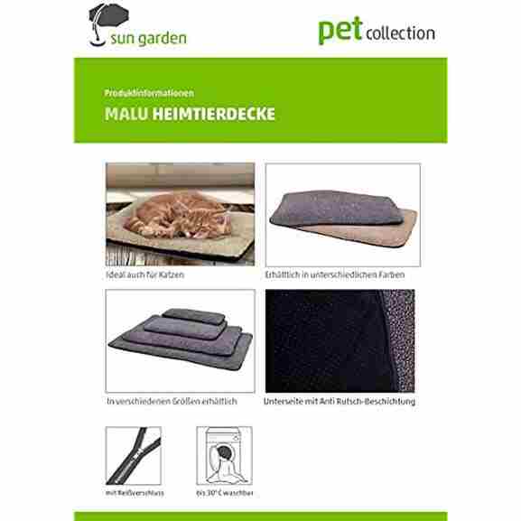 Sun Garden Malu Hondenkleed beige 120x80 cm comfortabel