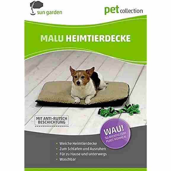 Sun Garden Malu kleed grijs antisliplaag voor huisdieren