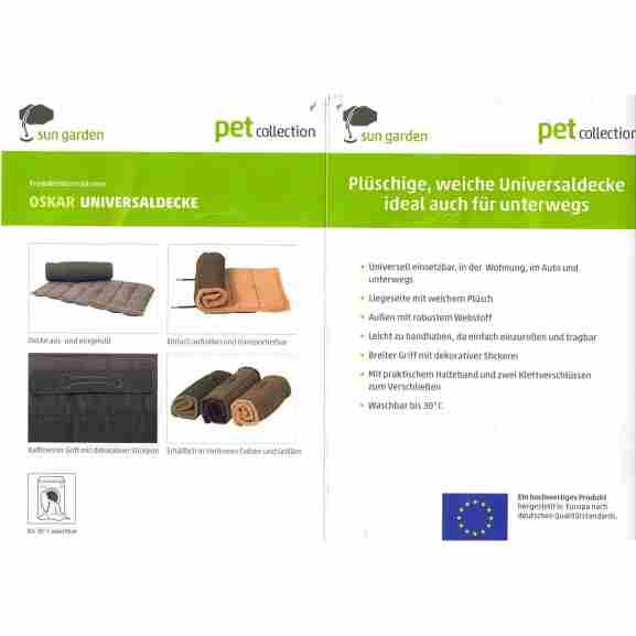 Beige Oskar hondenkleed van Sun Garden met klittenband