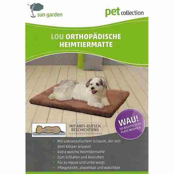Grijs Sun Garden Lou hondenkussen met temperatuurregulatie