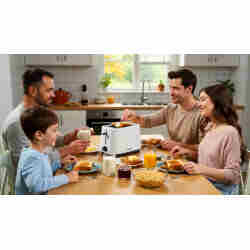 Broodrooster 2 sneden Severin AT 2286 - Wit Broodrooster 2 sneden Severin AT 2286 - Wit