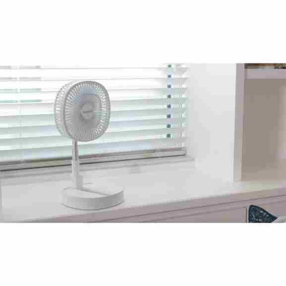 Starlyf opvouwbare ventilator wit, draadloos en draagbaar
