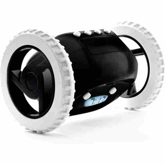 Clocky Cl-Black wekker zwart, duurzaam en met robotgeluid
