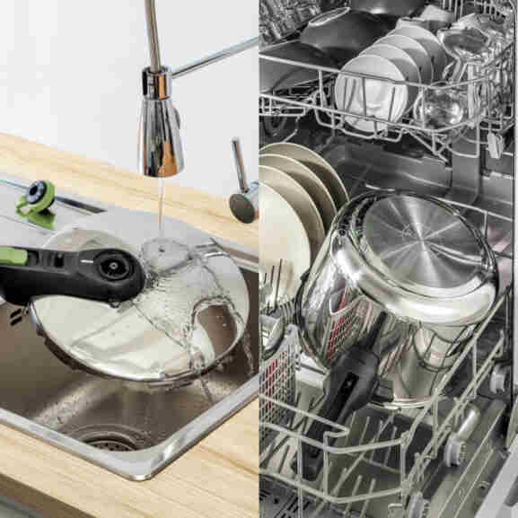 Rvs Tefal P25807 Secure 5 Trendy Snelkookpan met stoomfunctie