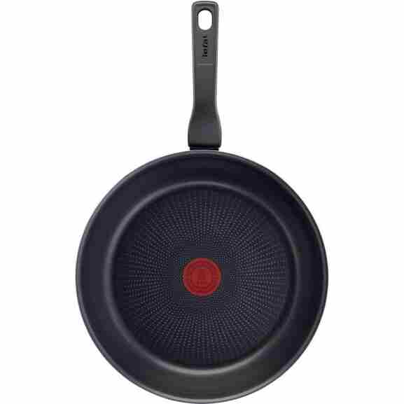 Tefal XL Force 28 cm koekenpan met geavanceerde titanium coating en Thermo-Signal technologie, geschikt voor alle kookplaten