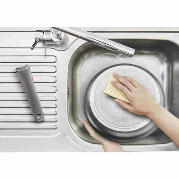 Tefal Ingenio Renew grijze koekenpan set, geschikt voor alle warmtebronnen met Thermo-Signal