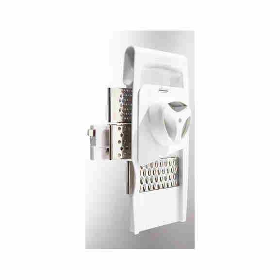 Leifheit Comfortline Rasp 4+1 met verstelbare messen in rvs