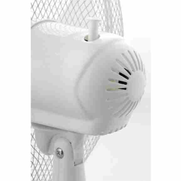 Lentz statiefventilator met een hoogte van 122 cm in het wit voor optimale luchtstroming