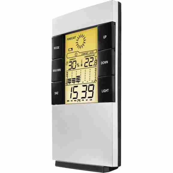 Hama wit/zwart LCD Thermo-/Hygrometer TH-200 met alarmfunctie