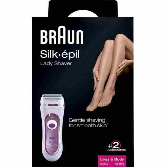 Braun LS5100 Silk-Épil Lady Shaver roze met zwevend scheerblad