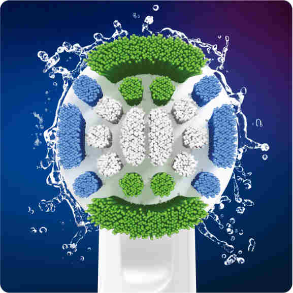 Oral-B Precision Clean opzetborstel voor een superieure reiniging in blauw, groen en wit