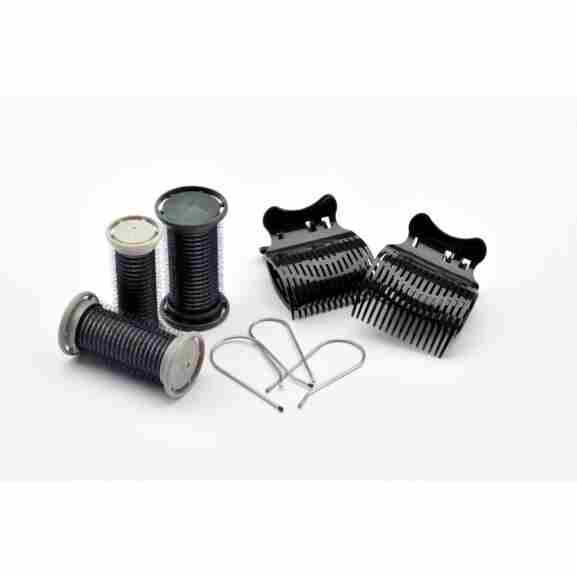 Carmen C-5040 Pro Roller Set zwart/grijs/wit met klaar-voor-gebruik-indicator
