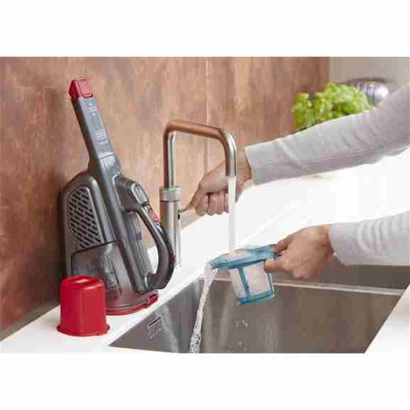 Black&Decker BHHV315B-QW Kruimeldief Rood/Zwart met batterij-indicator