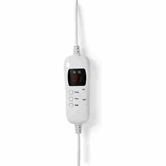 Witte Nedis Pebl130Cwt1 elektrische onderdeken van flanel fleece en polyester