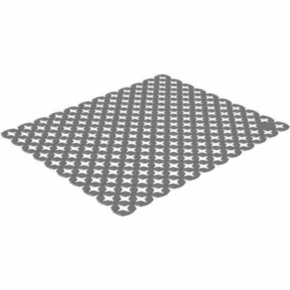 Rotho Space Wonder gootsteenmat Cool Grey, op maat te knippen