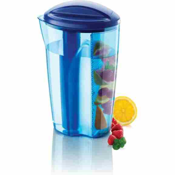 Metaltex Cool Infusion schenkkan met infuser, blauw, 2 liter voor verfrissende dranken