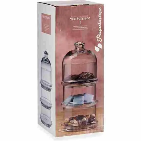 Paşabahçe Glazen Toren Voorraadpot 26x11.8 cm | Transparant