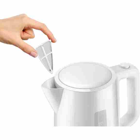 Philips HD9318/00 waterkoker in wit met eenvoudig af te lezen waterniveau en kopjesaanduiding