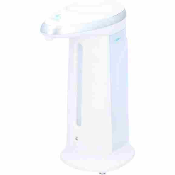Witte zeepdispenser met sensor voor automatische zeepdosering