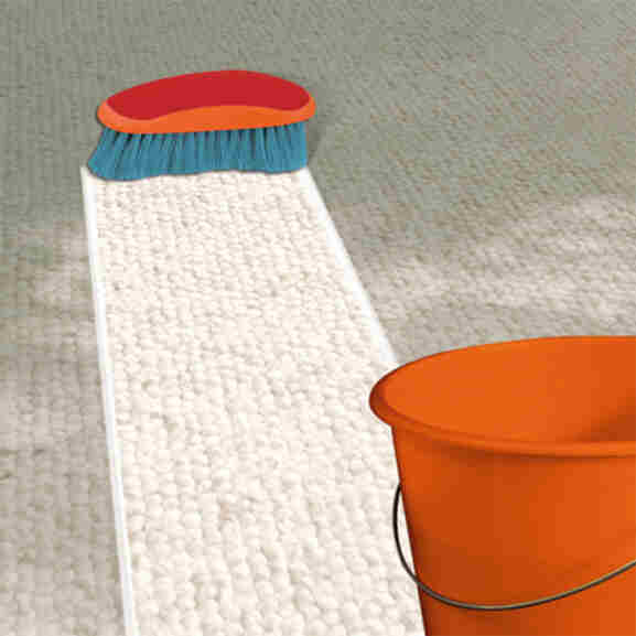 Hg Tapijt & Bekledingreiniger resultaat schoon en vuilafstotend