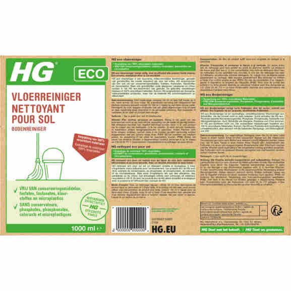 HG ECO vloerreiniger voor alle harde vloeren