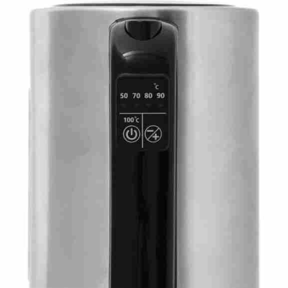 Inventum HW817D waterkoker met 360 graden sokkel en waterniveau indicator in RVS en zwart