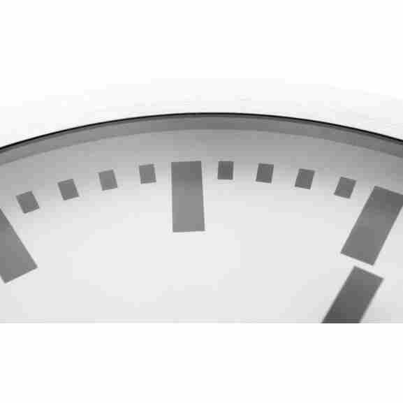 NeXtime Station wandklok met elegante aluminium rand
