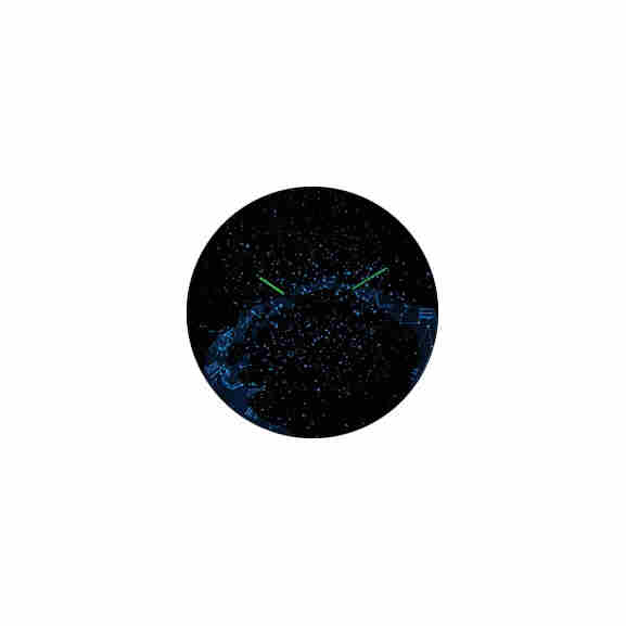 Nextime Ne-3165 klok met glow in the dark functie en blauwe gloed