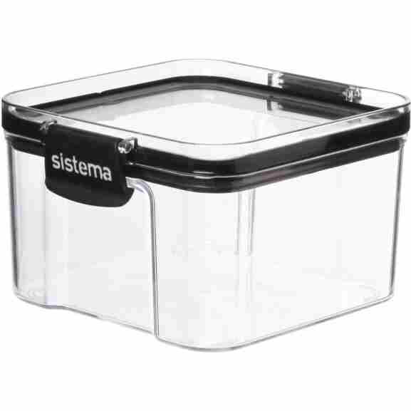 Sistema vierkante voorraaddoos met ultrahelder TRITAN-plastic, vaatwasmachinebestendig en perfect stapelbaar voor in de