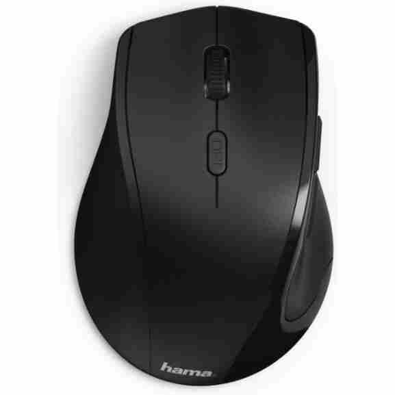 Hama draadloze muis met 6 toetsen en scroll-wiel in zwart