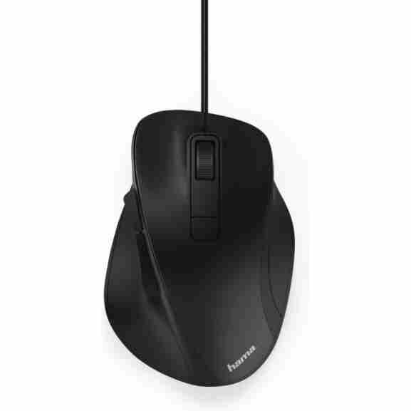 Hama optische muis MC-500 zwart met Blue Wave sensor en DPI-schakelaar