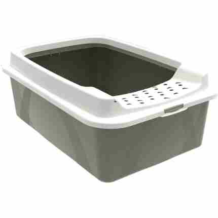 Rotho Eco Bonnie Kattenbak Met Boveningang M Cappuccino/Zand